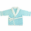 バスローブ check blue