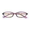 ELECOM ブルーライト対策眼鏡 PC GLASSES ブラウンレンズ スクエア パープル