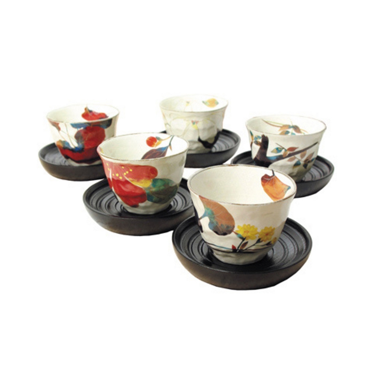 花かいろう 茶托付煎茶揃 スマートギフト