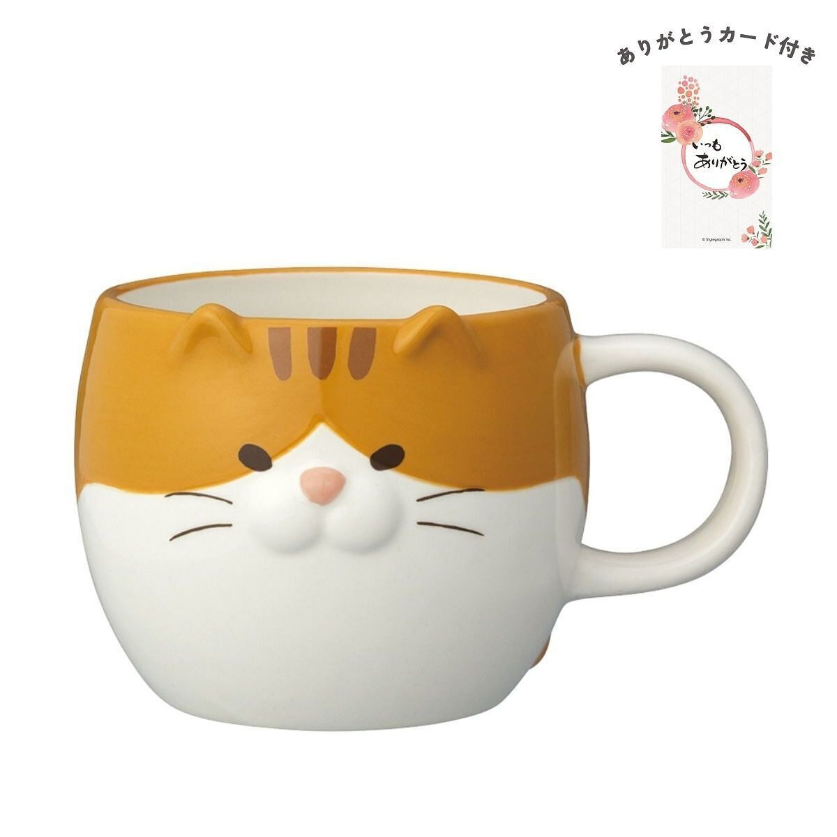 ごろごろねこマグ トラ猫 きなこ ありがとうカード付