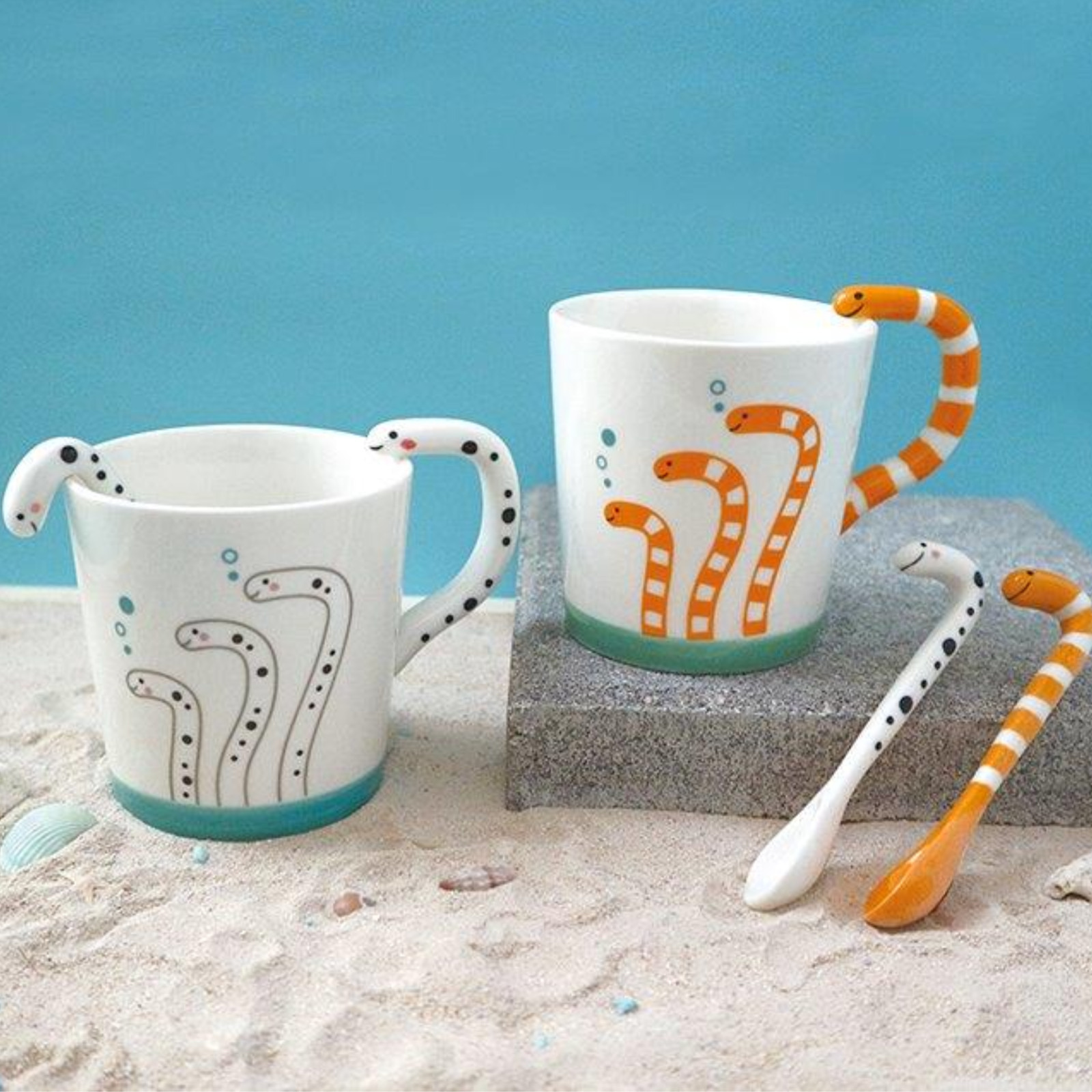 CHIN ANAGO PARTY チンアナゴマグ＆スプーンセット チンアナゴ