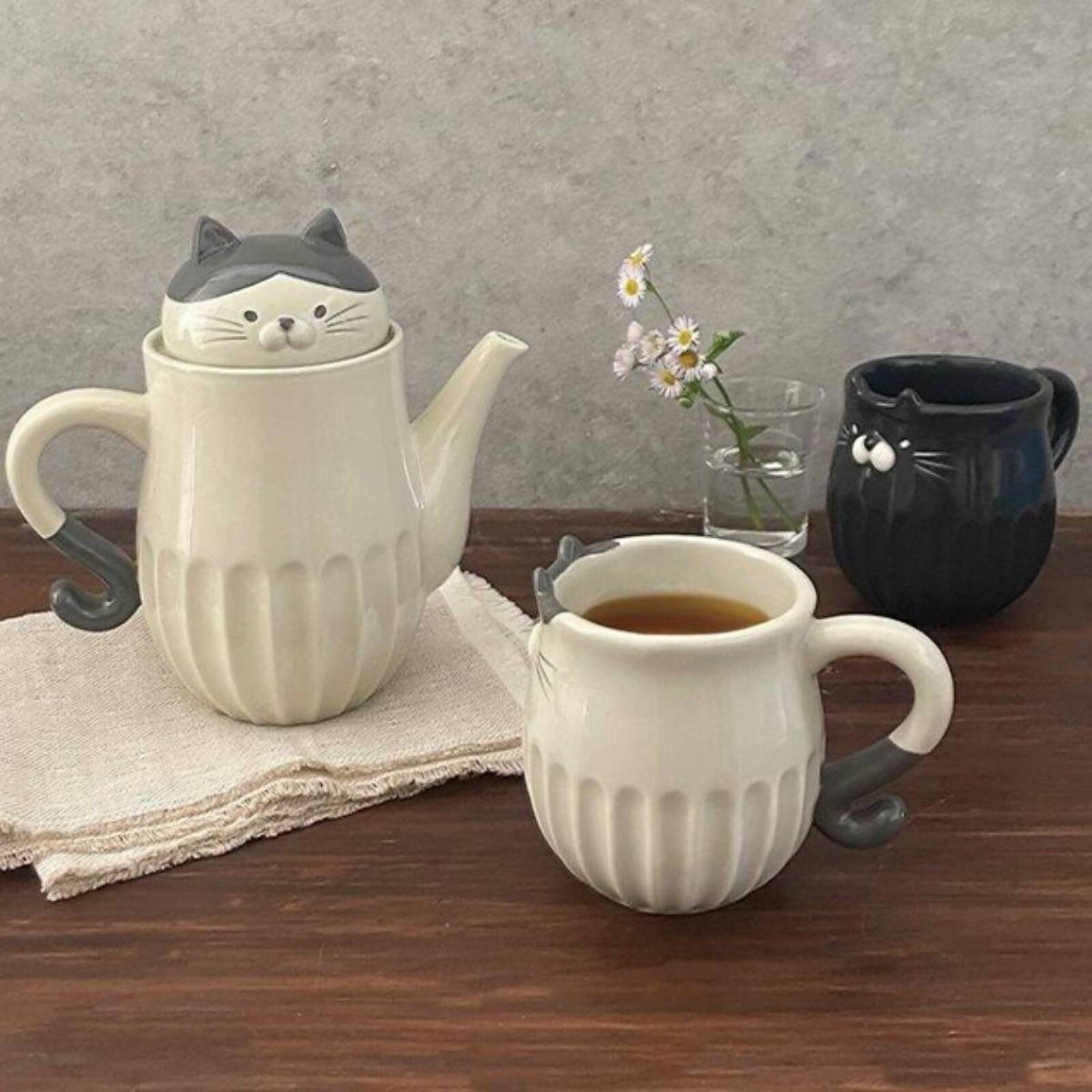 セトクラフト 猫ちゃん ティーポット かわいい セトクラフト 猫ちゃん ティーポット かわいい