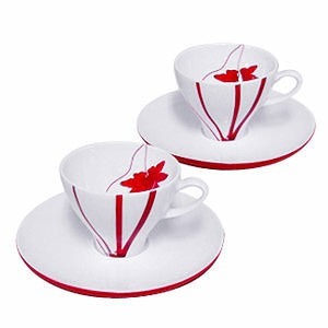 M-style Fall Espresso Cup & Saucer Set