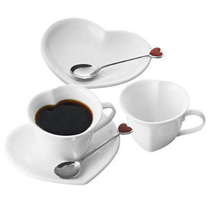 ホワイトハートコーヒーペア スプーン付