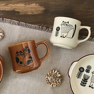 FIKA ネコ柄マグカップ  アメ 0