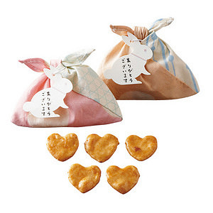 あづま袋 ハートせんべい