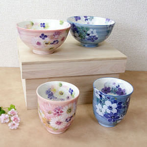 花づくし ペアマグカップ 桜木箱 8