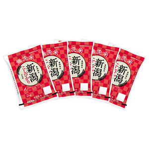 無洗米 新潟県産コシヒカリ 2kg×5袋 合計10kg