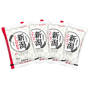 新潟県産コシヒカリ 2kg×4袋 合計8kg