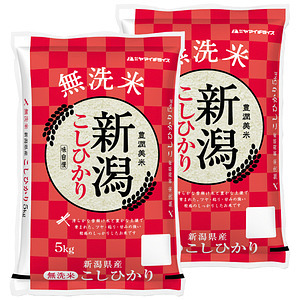 無洗米 新潟県産コシヒカリ 5kg×2袋 合計10kg