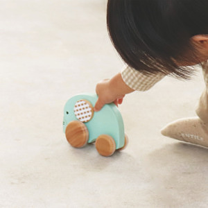くるくるプッシュトイ おっとりEllie 出産お祝いカード付 5