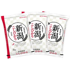 新潟県産コシヒカリ 5kg×3袋 合計15kg
