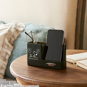 スヌーピー スマホ&メガネスタンド ブラウン 11
