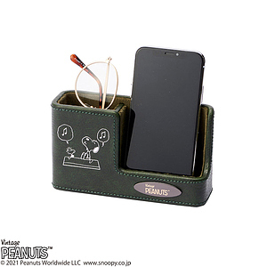 スヌーピー スマホ&メガネスタンド ブラウン 12