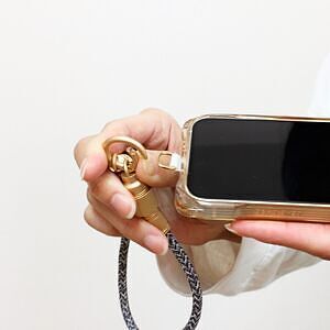 スマホ充電ストラップ TypeC-TypeC ライトピンク 30cm 22