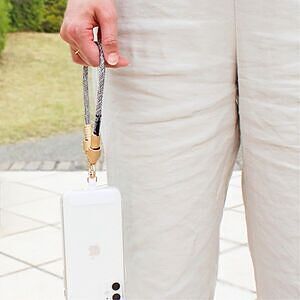 スマホ充電ストラップ TypeC-TypeC ライトピンク 30cm 24