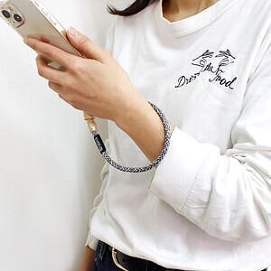 スマホ充電ストラップ TypeC-TypeC ライトピンク 30cm 10