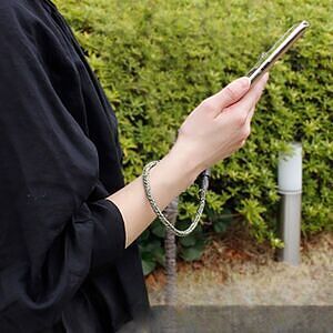 スマホ充電ストラップ TypeC-TypeC ライトピンク 30cm 26