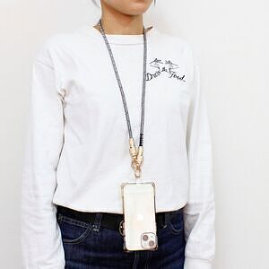 スマホ充電ストラップ TypeC-TypeC ライトピンク 30cm 36