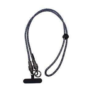 スマホ充電ストラップ TypeC-Lightning ネイビー 130cm
