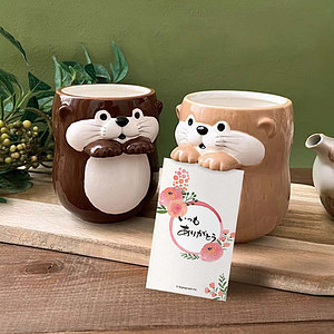 カワウソカフェ カワウソマグ＆スプーン チョコ 17