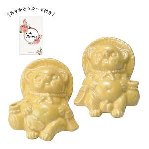 たぬたぬ ペア イエロー ありがとうカード付