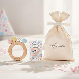ミルキートイ ボンボンラトル 名入れ巾着バッグ入り 1