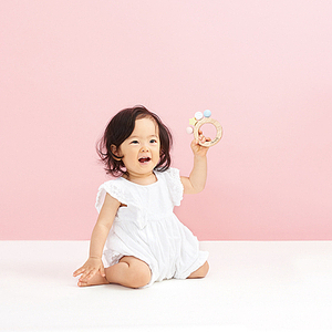 ミルキートイ ボンボンラトル 名入れ巾着バッグ入り 5