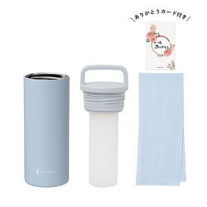 氷タオル ヒヤシーナ ブルー ありがとうカード付き
