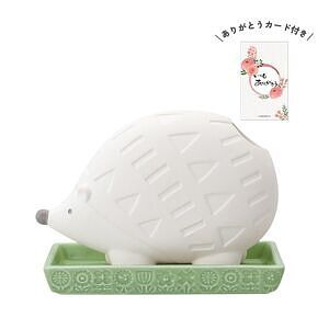 潤いマスコット FIKA sanpo ハリネズミ ありがとうカード付