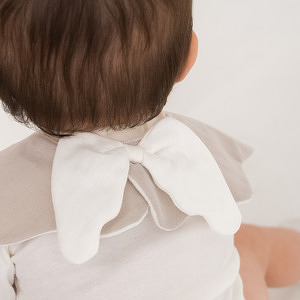 ベビーお食事ギフトセット 名入れ巾着バッグ入り ピンク 11