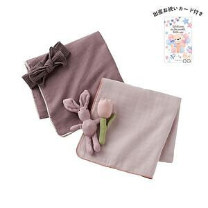 はじめてのふれあいセット ピンク 出産お祝いカード付