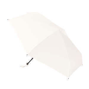 コンパクト折りたたみ傘 ホワイト 0