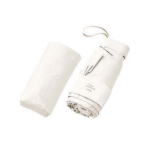 コンパクト折りたたみ傘 ホワイト