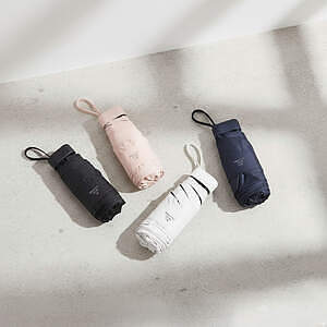 コンパクト折りたたみ傘 ホワイト 11