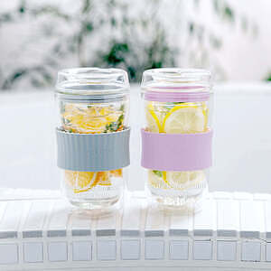 蓋つきガラスタンブラー ビードロ アイボリー 5