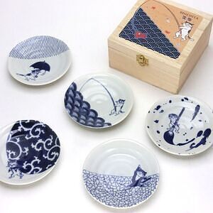SHICHITA 猫 豆鉢揃 木箱入 9