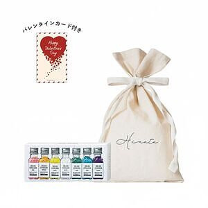 バスソルトギフトセット N 名入れ巾着バッグ入り バレンタインカード付