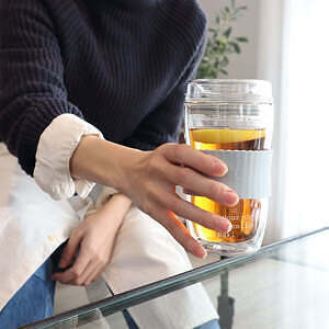 蓋つきガラスタンブラー ビードロ アイボリー ホワイトデーカード付 4