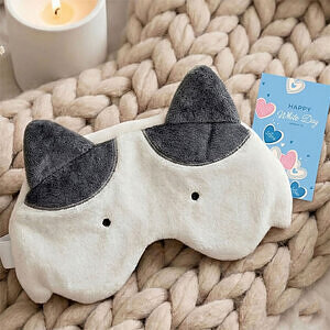 ネコティUSBホットアイマスク ミケ ホワイトデーカード付 4