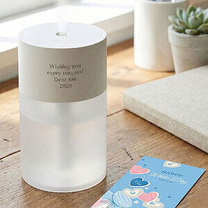 ポータブル加湿器 チューブ ホワイト ホワイトデーカード付 1