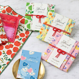 おふろはん ハンカチ＆バブルバス アップル x パッションレッド ホワイトデーカード付 0