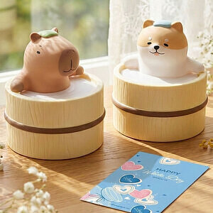 潤いマスコット ゆるり日和 かぴばら ホワイトデーカード付 3