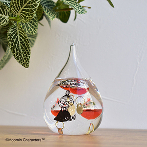 リトルミイ ガラスフロート温度計 しずく ホワイトデーカード付 1