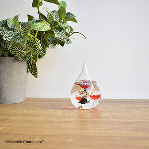 リトルミイ ガラスフロート温度計 しずく ホワイトデーカード付 2