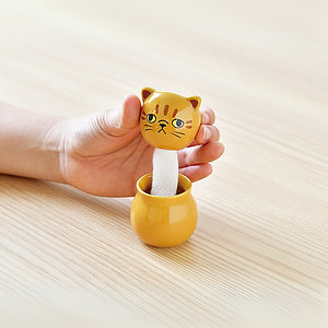 コロコロキャット 茶 ミント ホワイトデーカード付 1