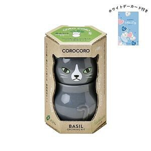 コロコロキャット グレー バジル ホワイトデーカード付
