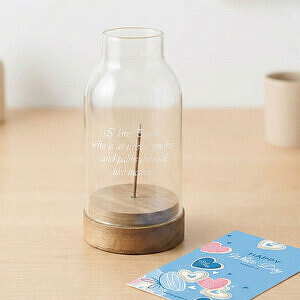 マトカ インセンスホルダー クリア ホワイトデーカード付 6