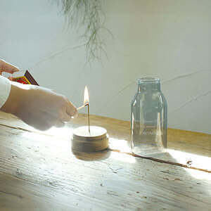 マトカ インセンスホルダー クリア ホワイトデーカード付 9