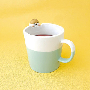 はむころん がじがじマグ＆スプーン ミント ホワイトデーカード付 0